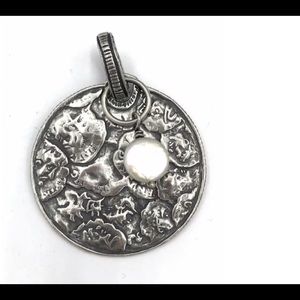 SILPADA OXIDIZED COIN PEARL PENDANT. NWOT. S1955